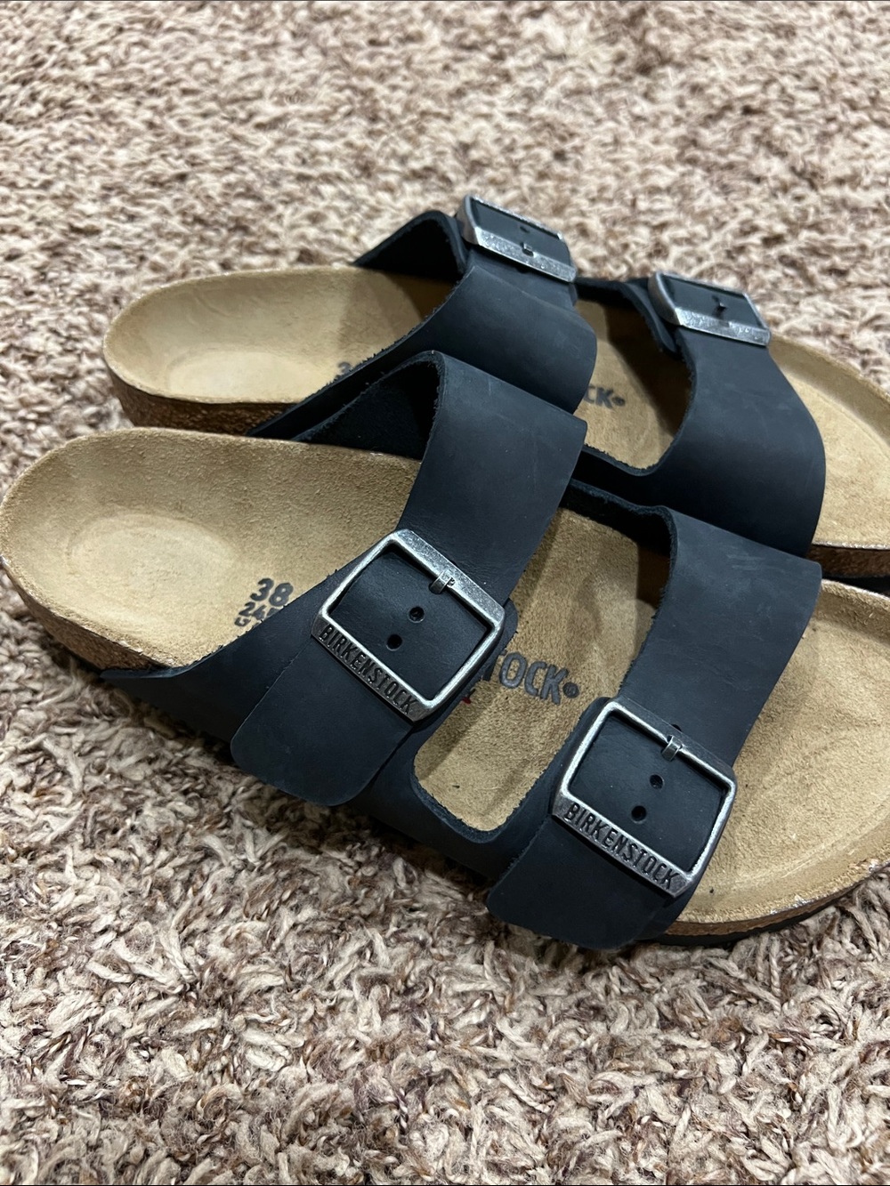 New Birkenstock Arizona sandals sz 38 7